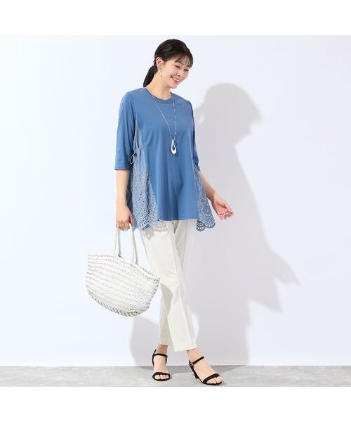 missel / ミゼール カットソー | 【洗える・L～4Lサイズ】サイドスカラップチュニック | 詳細12