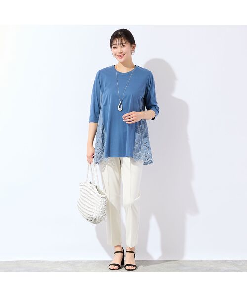 missel / ミゼール カットソー | 【洗える・L～4Lサイズ】サイドスカラップチュニック | 詳細13