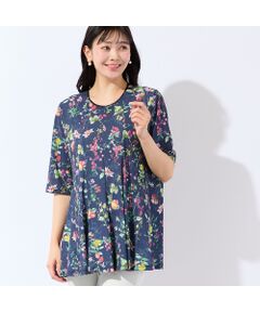 missel / ミゼール カットソー | 【人気デザイン・洗える・L～4Lサイズ】フルーツ柄フレアチュニック