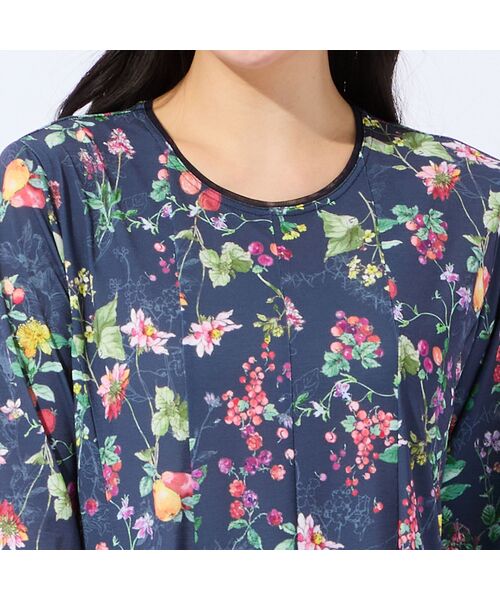 missel / ミゼール カットソー | 【人気デザイン・洗える・L～4Lサイズ】フルーツ柄フレアチュニック | 詳細11