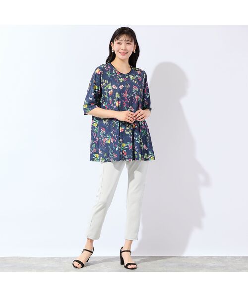 missel / ミゼール カットソー | 【人気デザイン・洗える・L～4Lサイズ】フルーツ柄フレアチュニック | 詳細15