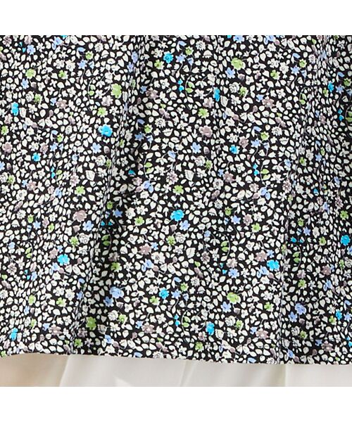 missel / ミゼール カットソー | 【洗える・日本製・L～4Lサイズ】小花コットンTシャツ | 詳細8