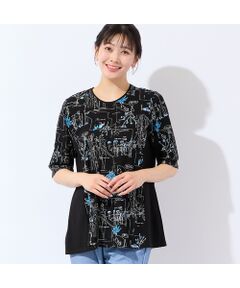 missel / ミゼール カットソー | 【洗える・日本製・L～4Lサイズ】モチーフ柄コットンチュニック