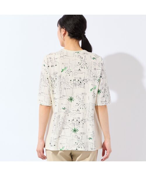 missel / ミゼール カットソー | 【洗える・日本製・L～4Lサイズ】モチーフ柄コットンチュニック | 詳細1