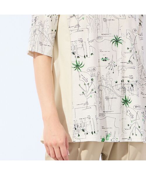 missel / ミゼール カットソー | 【洗える・日本製・L～4Lサイズ】モチーフ柄コットンチュニック | 詳細5