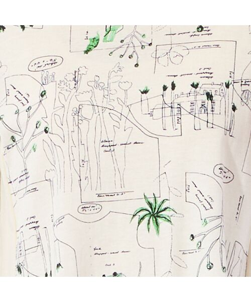 missel / ミゼール カットソー | 【洗える・日本製・L～4Lサイズ】モチーフ柄コットンチュニック | 詳細6