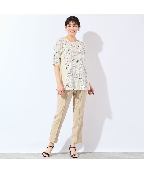 missel / ミゼール カットソー | 【洗える・日本製・L～4Lサイズ】モチーフ柄コットンチュニック | 詳細9