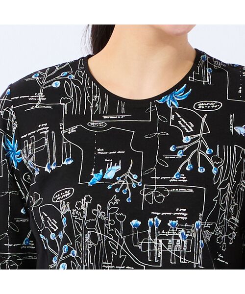 missel / ミゼール カットソー | 【洗える・日本製・L～4Lサイズ】モチーフ柄コットンチュニック | 詳細11