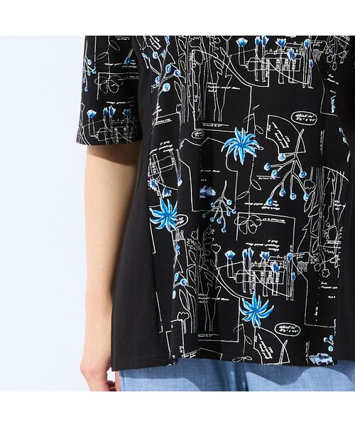 missel / ミゼール カットソー | 【洗える・日本製・L～4Lサイズ】モチーフ柄コットンチュニック | 詳細12