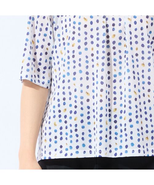 missel / ミゼール カットソー | 【洗える・日本製・L～4Lサイズ】カラードットTシャツ | 詳細3