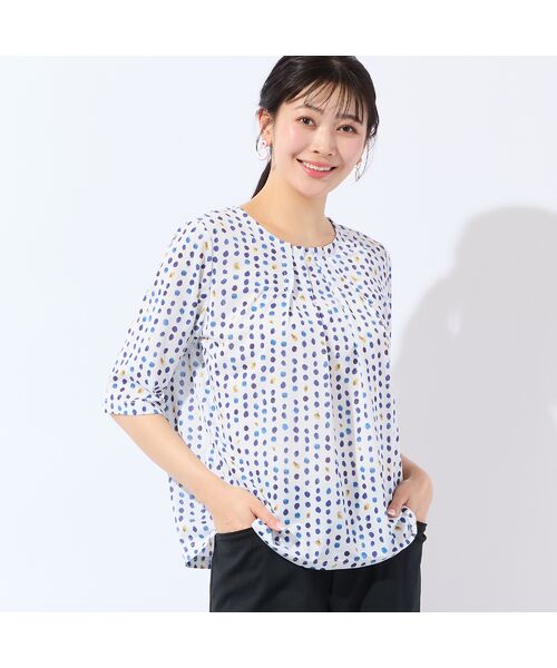 missel / ミゼール カットソー | 【洗える・日本製・L～4Lサイズ】カラードットTシャツ | 詳細4