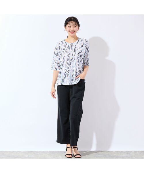 missel / ミゼール カットソー | 【洗える・日本製・L～4Lサイズ】カラードットTシャツ | 詳細5