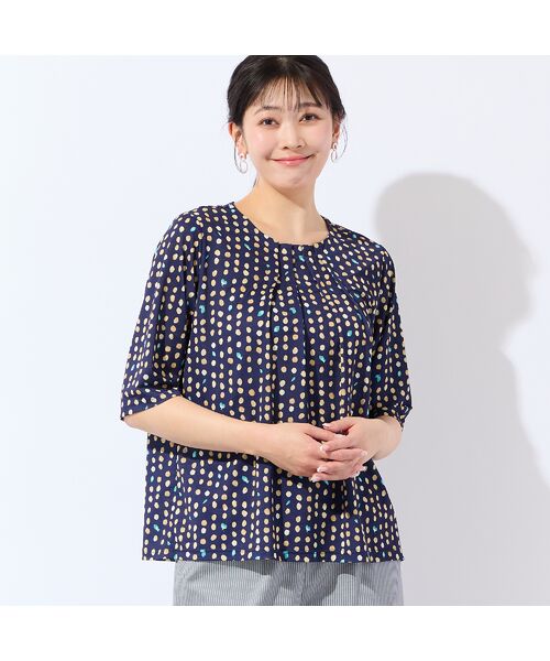 missel / ミゼール カットソー | 【洗える・日本製・L～4Lサイズ】カラードットTシャツ | 詳細9