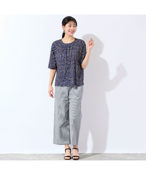 missel / ミゼール カットソー | 【洗える・日本製・L～4Lサイズ】カラードットTシャツ | 詳細14