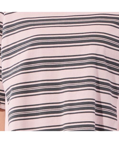 missel / ミゼール カットソー | 【洗える・L～4Lサイズ】コットンボーダーチュニック | 詳細9