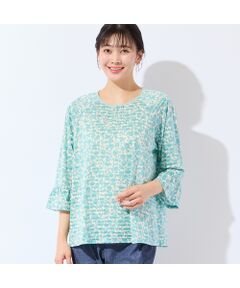 missel / ミゼール カットソー | 【洗える・日本製・3Lサイズあり】シルエットフラワートップス