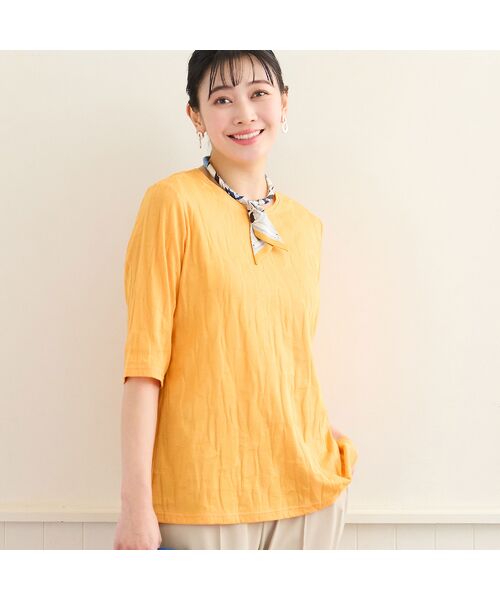 missel / ミゼール カットソー | 【洗える・日本製・L～4Lサイズ】コットンジャカードカットソー | 詳細5