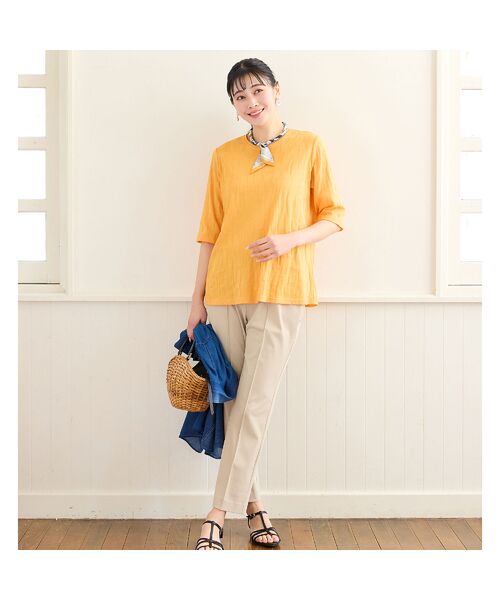 missel / ミゼール カットソー | 【洗える・日本製・L～4Lサイズ】コットンジャカードカットソー | 詳細6