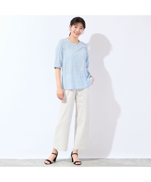 missel / ミゼール カットソー | 【洗える・日本製・L～4Lサイズ】コットンジャカードカットソー | 詳細14