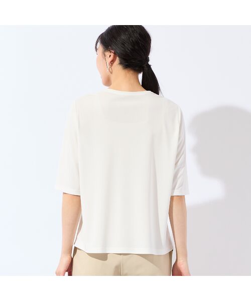 missel / ミゼール カットソー | 【洗える・日本製・L～4Lサイズ】襟刺繍カットソー | 詳細1