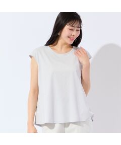 missel / ミゼール タンクトップ | 【洗える・L～4Lサイズ】ラインストーンつきノースリーブトップス