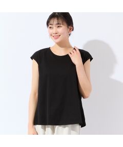 missel / ミゼール タンクトップ | 【洗える・L～4Lサイズ】ラインストーンつきノースリーブトップス