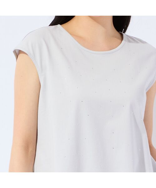 missel / ミゼール タンクトップ | 【洗える・L～4Lサイズ】ラインストーンつきノースリーブトップス | 詳細3