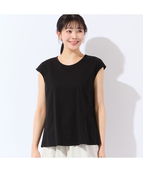 missel / ミゼール タンクトップ | 【洗える・L～4Lサイズ】ラインストーンつきノースリーブトップス | 詳細8