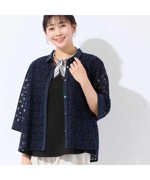 missel / ミゼール タンクトップ | 【洗える・L～4Lサイズ】ラインストーンつきノースリーブトップス | 詳細10