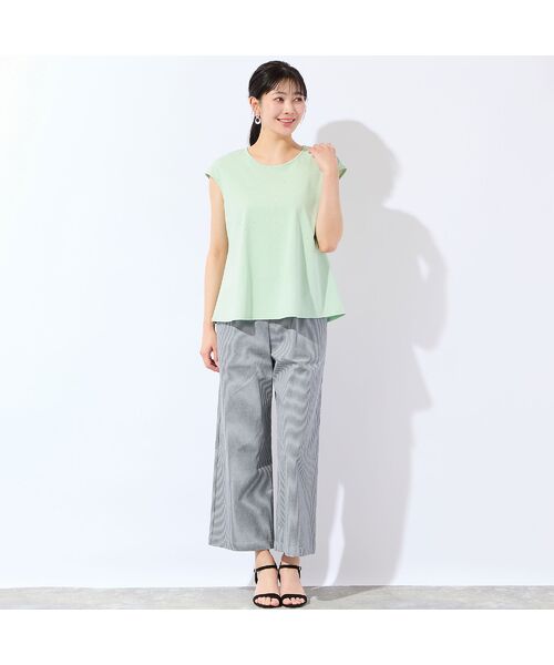 missel / ミゼール タンクトップ | 【洗える・L～4Lサイズ】ラインストーンつきノースリーブトップス | 詳細14