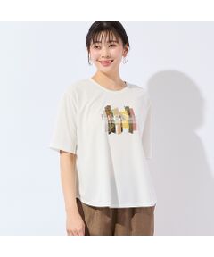 missel / ミゼール カットソー | 【洗える・3Lサイズあり】eleganceプリントTシャツ