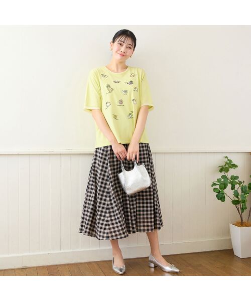 missel / ミゼール カットソー | 【洗える・日本製・L~4Lサイズ】フルーツ刺繍Tシャツ | 詳細8