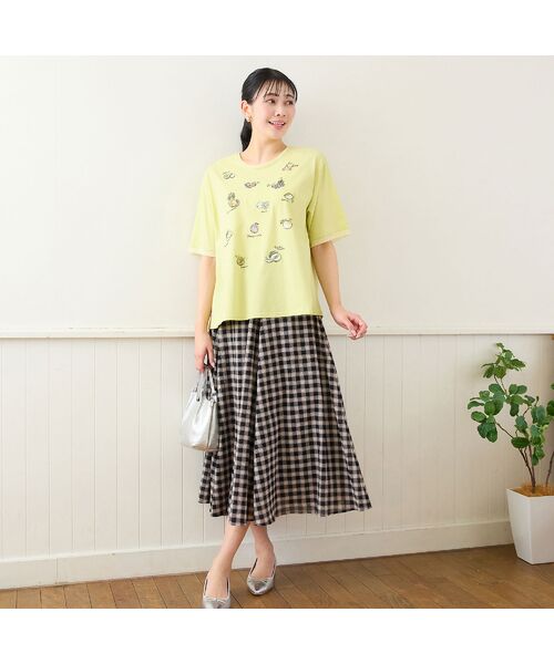 missel / ミゼール カットソー | 【洗える・日本製・L~4Lサイズ】フルーツ刺繍Tシャツ | 詳細9