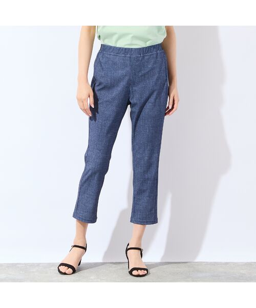 missel / ミゼール その他パンツ | 【洗える・接触冷感・日本製・L~4Lサイズ】デニム柄スリムパンツ | 詳細7
