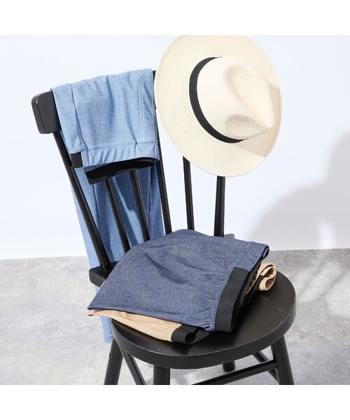 missel / ミゼール その他パンツ | 【洗える・接触冷感・日本製・L~4Lサイズ】デニム柄スリムパンツ | 詳細17