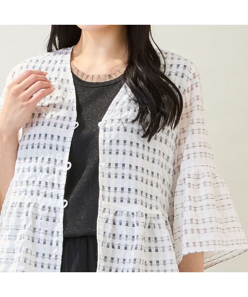 missel / ミゼール タンクトップ | 【洗える・M~3Lサイズ】グリッターニットタンクトップ | 詳細9
