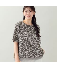 missel / ミゼール シャツ・ブラウス | 【洗える・日本製・L～3Lサイズ】綿麻刺繍入りブラウス