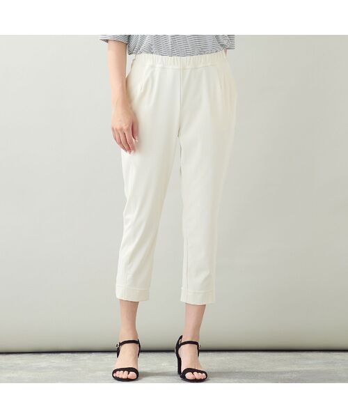 missel / ミゼール ショート・ハーフ・半端丈パンツ | 【洗える・接触冷感・L~4Lサイズ】クールタッチクロップドパンツ | 詳細1