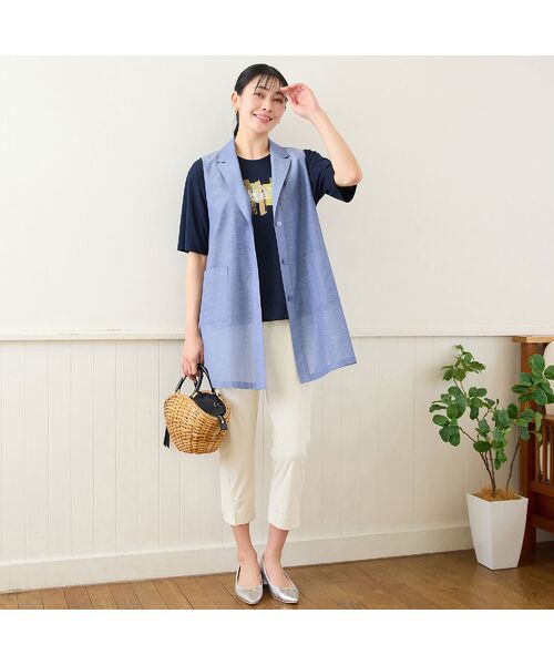 missel / ミゼール ショート・ハーフ・半端丈パンツ | 【洗える・接触冷感・L~4Lサイズ】クールタッチクロップドパンツ | 詳細8
