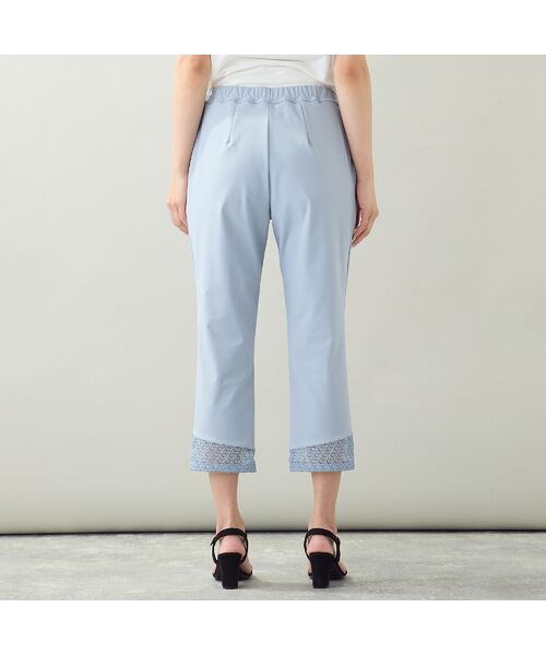 missel / ミゼール ショート・ハーフ・半端丈パンツ | 【洗える・吸水速乾・消臭機能・L~4Lサイズ】レースヘムクロップドパンツ | 詳細12
