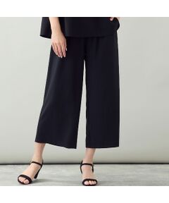 missel / ミゼール ショート・ハーフ・半端丈パンツ | 【洗える・ストレッチ・セットアップ可・L～4Lサイズ】ワイドクロップドパンツ
