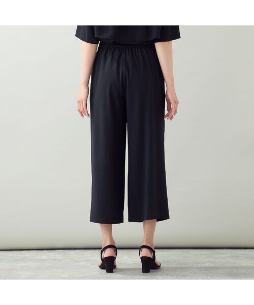 missel / ミゼール ショート・ハーフ・半端丈パンツ | 【洗える・ストレッチ・セットアップ可・L~4Lサイズ】ワイドクロップドパンツ | 詳細8