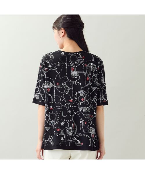 missel / ミゼール カットソー | 【EC＆一部店舗限定・洗える・L～3Lサイズ】地図柄コットンTシャツ | 詳細1