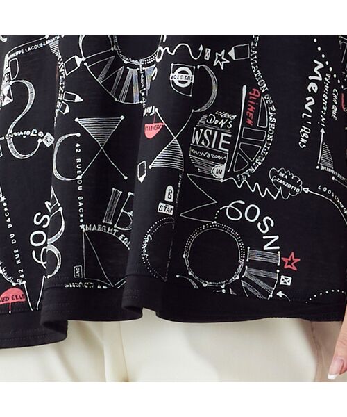 missel / ミゼール カットソー | 【EC＆一部店舗限定・洗える・L～3Lサイズ】地図柄コットンTシャツ | 詳細4
