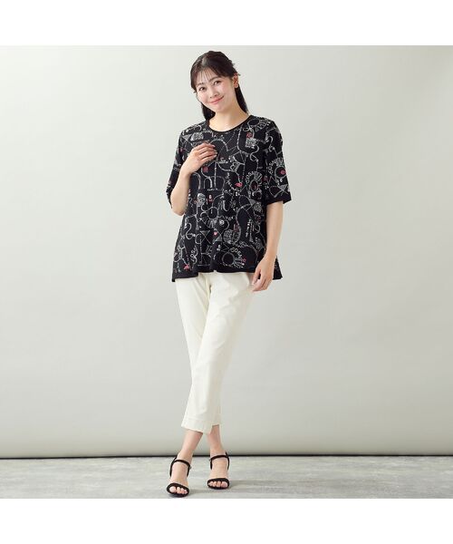 missel / ミゼール カットソー | 【EC＆一部店舗限定・洗える・L～3Lサイズ】地図柄コットンTシャツ | 詳細6