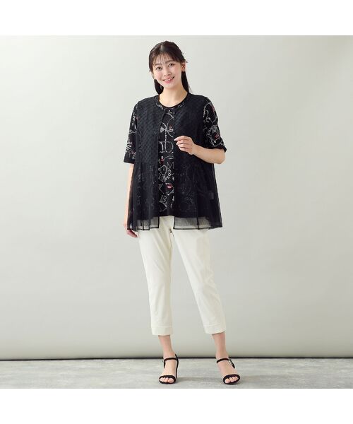 missel / ミゼール カットソー | 【EC＆一部店舗限定・洗える・L～3Lサイズ】地図柄コットンTシャツ | 詳細8
