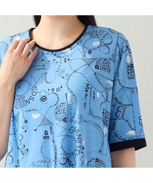 missel / ミゼール カットソー | 【EC＆一部店舗限定・洗える・L～3Lサイズ】地図柄コットンTシャツ | 詳細10