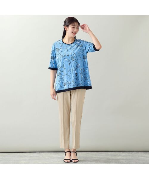 missel / ミゼール カットソー | 【EC＆一部店舗限定・洗える・L～3Lサイズ】地図柄コットンTシャツ | 詳細14