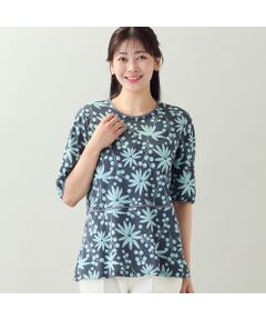 missel / ミゼール カットソー | 【EC＆一部店舗限定・洗える・L～4Lサイズ】花と木の実柄カットソー