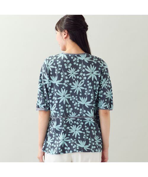 missel / ミゼール カットソー | 【EC&一部店舗限定・洗える・L~4Lサイズ】花と木の実柄カットソー | 詳細11